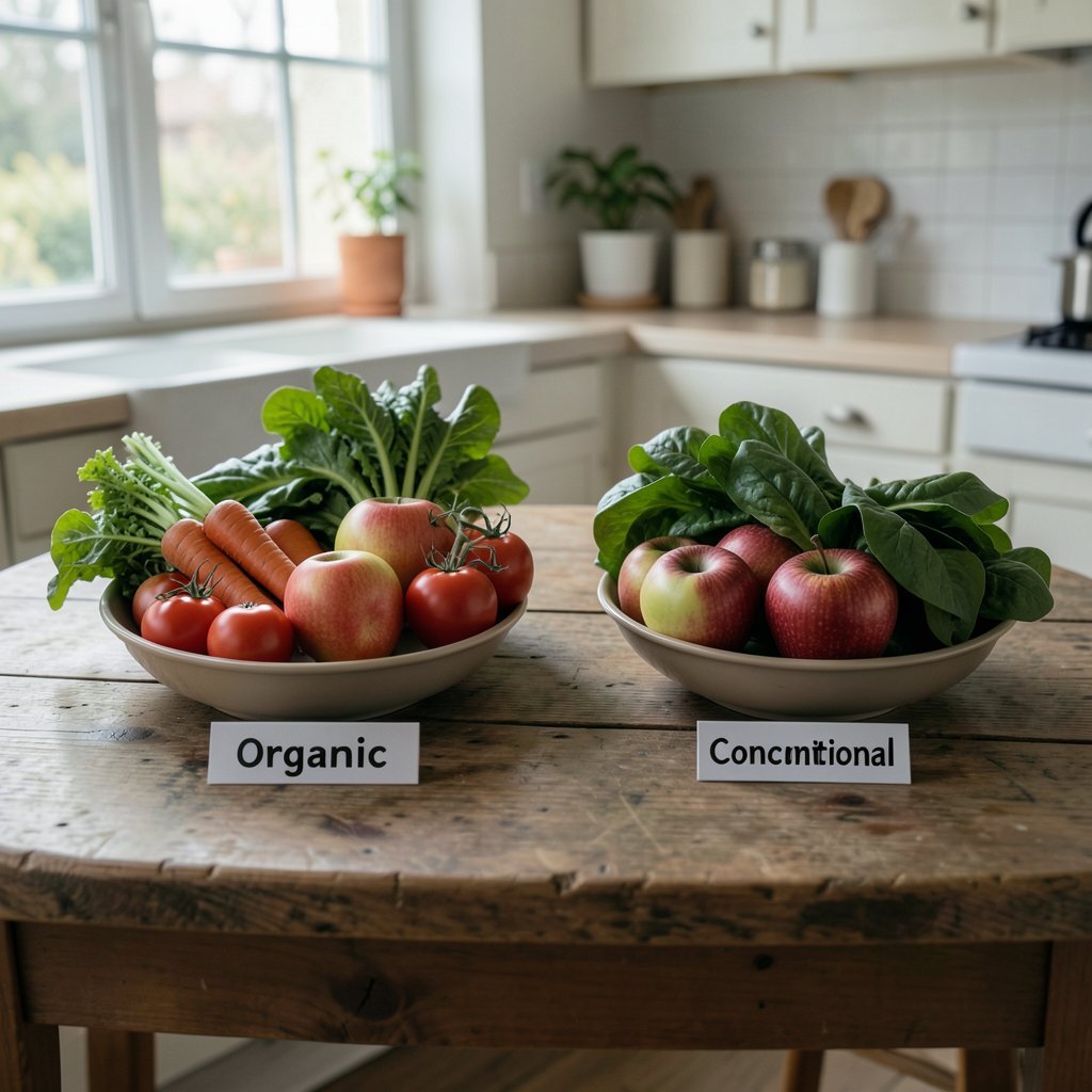 Comparativo: alimentos orgânicos versus convencionais