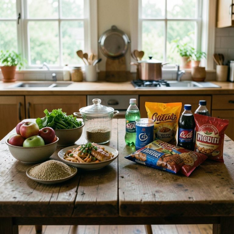 Comparativo: alimentação caseira versus alimentação ultraprocessada